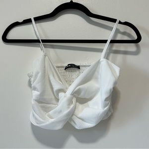 SHEIN Twist Front Shirred Back Cami Top